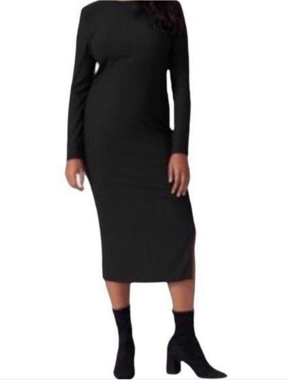 Universal Standard Side-rouched Long Sleeve Midi Dress - Women's